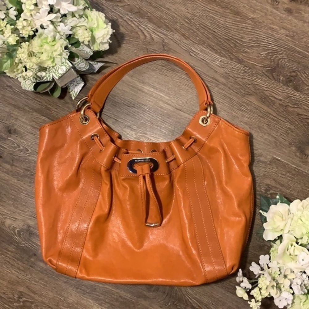 MK Orange Leather Purse